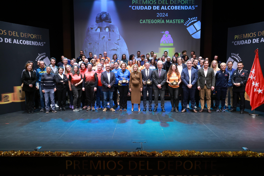 Premios del Deporte "Ciudad de Alcobendas" 2024 Categoría Máster, foto de familia